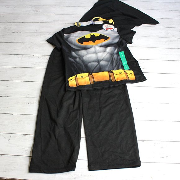 DC Comic Boy's Batman Pajama Set Size 7 Short Sleeve - Picture 3 of 5